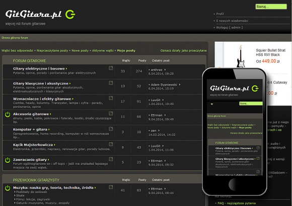 Dwa nowe, gitarowe Git-serwisy BIZNES, Media i PR - GitGitara.pl to nowy serwis dla miłośników gitary, poszerzający klasyczną formułę forum dyskusyjnego o działy i usługi typowe dla portalu gitarowego. Równolegle startuje GitLink.pl - katalog stron internetowych poświęconych gitarze.