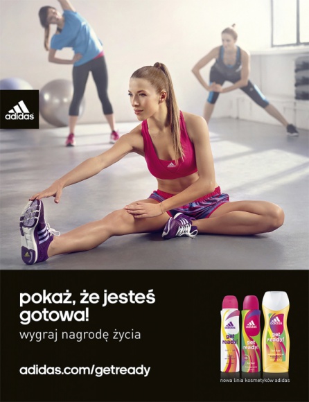 Agencja 4FRAME w największej kampanii marki adidas BIZNES, Media i PR - Pod hasłem „mistrzostwo zaczyna się od przygotowania!” rozpoczęła się globalna akcja promocyjna, wspierająca nową linię kosmetyków dla kobiet i mężczyzn „get ready!” Za kompleksową realizację projektu, w tym za opracowanie lokalnej wersji akcji odpowiada Agencja 4FRAME.