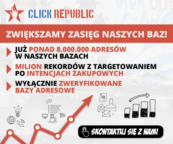 Click Republic już z 8 milionami adresów