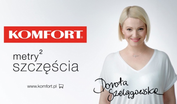 Komfort z Dorotą Szelągowską BIZNES, Media i PR - Marka Komfort rozpoczęła współpracę z Dorotą Szelągowską. Dziennikarka i projektantka wnętrz wystąpi w kampanii reklamowej oraz pełnić będzie rolę doradcy i ambasadora marki. To kolejny krok w procesie odświeżania wizerunku Komfortu.