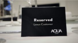 AQUA by Lexus – zapraszamy do stołu