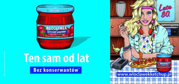 Ketchup Włocławek. Ten sam. Od lat. Wystartowała kampania outdoorowa marki. BIZNES, Media i PR - Dekady mijają, lata lecą i wszystko się zmienia, a starsi powtarzają „za moich czasów...". Czy aby na pewno? Naprzeciw tym stwierdzeniom wychodzi Ketchup Włocławek. Marka wystartowała właśnie z kampanią outdoorową, która podkreśla niezmienność produktu i jego wyjątkowego smaku.