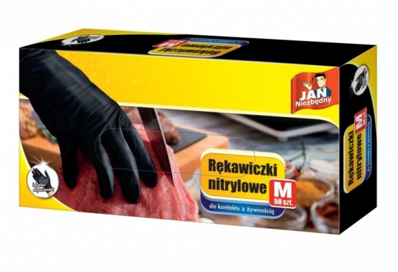 Rękawiczki nitrylowe – #zyjwygodniej dzięki produktom Jana Niezbędnego! BIZNES, Media i PR - Marka Jan Niezbędny w odpowiedzi na oczekiwania klientów i obecnie panujące trendy, wprowadza na rynek nowy produkt –niezwykle wytrzymałe, czarne nitrylowe rękawiczki do kontaktu z żywnością oraz ochroną dłoni podczas prac domowych.