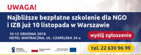 Wzmocnij z nami pozycję swojej organizacji! Weź udział w szkoleniu!