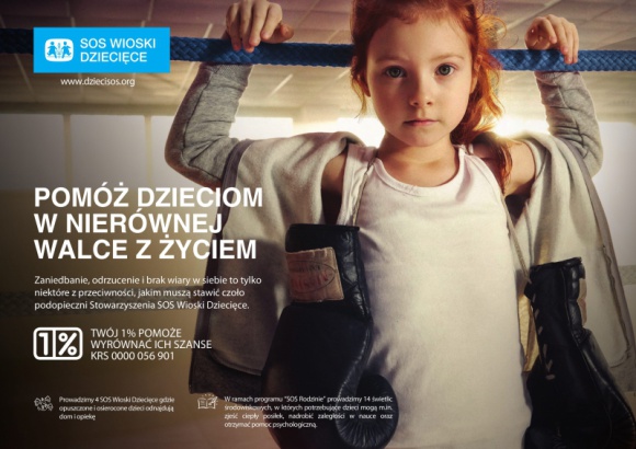 Ruszyła kampania 1% SOS Wiosek Dziecięcych BIZNES, Media i PR - Za przygotowanie koncepcji kreatywnej odpowiadała agencja VML Poland. Spot w reżyserii Daniela Jaroszka zrealizowała firma Papaya Films.