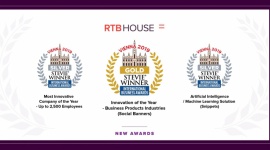 RTB House z trzema nagrodami Stevie® Awards