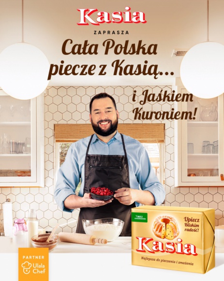 Cała Polska piecze z Kasią... i Jaśkiem Kuroniem!_WARSZTATY ONLINE 17.05 BIZNES, Media i PR - Zaproszenie na warsztaty pieczenia online: 17 maja 2020 r., godz. 14