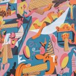 Wafelkowy mural na 25 urodziny Wafli Familijnych