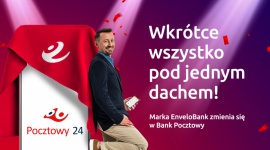Klienci Banku Pocztowego wkrótce „pod jednym dachem” Bankowość, BIZNES - Już wkrótce wszyscy klienci detaliczni Banku Pocztowego oraz dotychczasowi klienci EnveloBanku będą korzystać z nowej bankowości internetowej opartej o nowoczesne rozwiązania EnveloBanku.