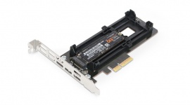 Icy Dock EZConvert Ex MB987M2P-B - adapter M.2 NVMe SSD do PCIe 3.0 x4 IT i technologie, BIZNES - EZConvert Ex MB987M2P-B to nowe rozwiązanie od firmy Icy Dock pozwalające dodać zatokę M.2 PCIe NVMe do dowolnego komputera posiadającego slot PCIe 3.0 x4/x8/x16. Adapter umożliwia instalację dysku M.2 PCIe NVMe SSD w miejscu slotu PCIe.