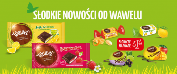 Wiosenne nowości od Wawelu Przemysł spożywczy, BIZNES - Zbliża się wiosna, a wraz z nią na półkach sklepowych pojawiają się słodycze z sezonowej oferty od firmy Wawel. To znane i cenione przez konsumentów produkty w wiosennej odsłonie oraz atrakcyjne nowości.