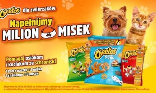 Cheetos_KV_HORIZONTAL Milion pełnych misek. W ramach akcji „Karmimy Psiaki” marka Cheetos pomaga zwierzakom